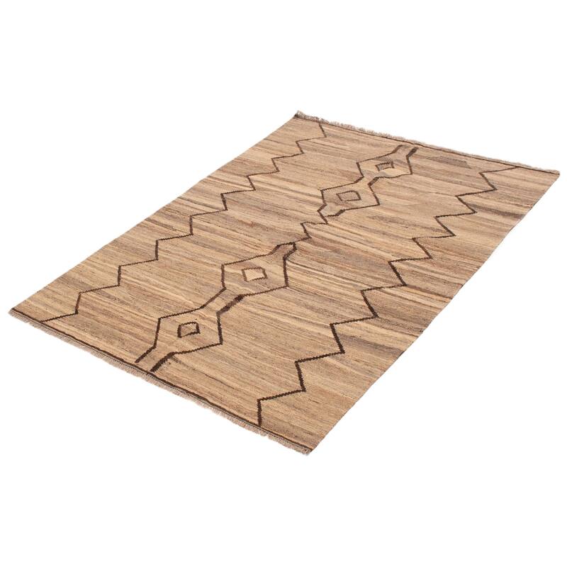 Sivas Taupe Kilim 5'0" x 6'9" - 5'0 x 6'9