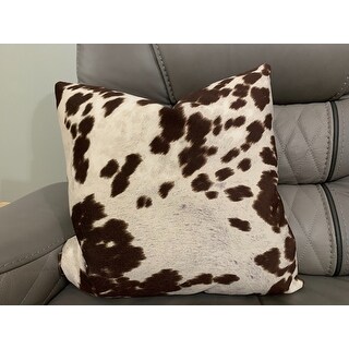 faux cow hide pillow