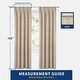 preview thumbnail 31 of 58, DriftAway Pinch Pleat Linen Textured Semi Sheer Solid Curtains Back Tabs