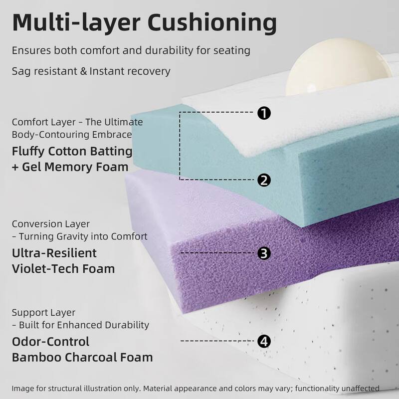 JASIWAY Chenille Pull-Out Single Sofa Bed