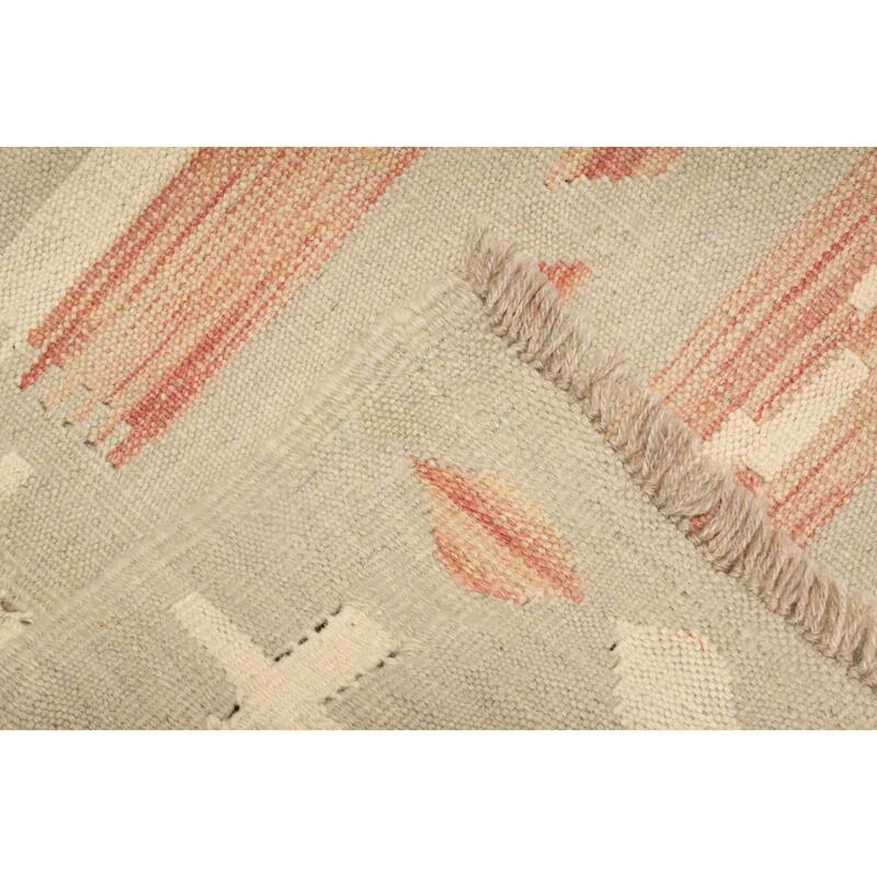 Hand Woven Oriental 100% Wool Carpet Southwestern Tribal Multi-Colored Kilim Area Rug - 5' 10'' X 3' 2''