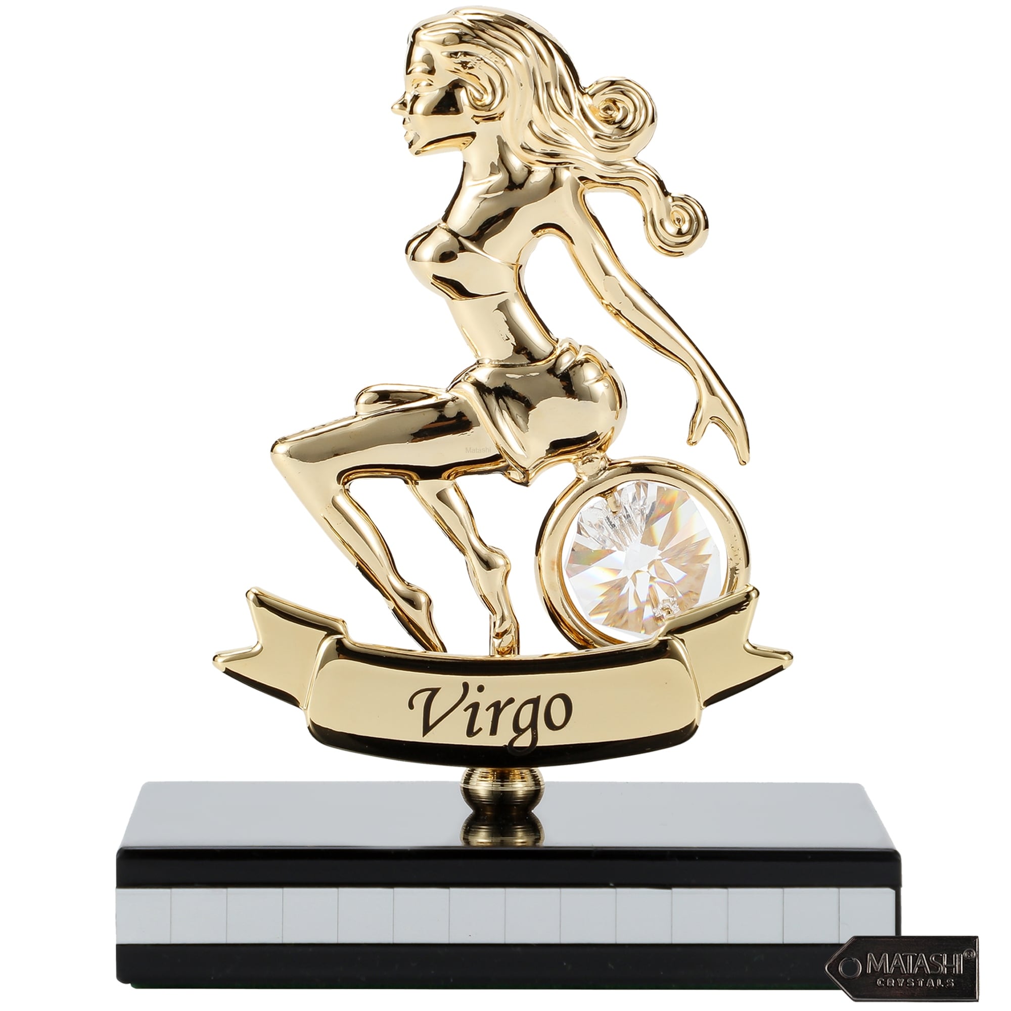 Matashi 24K Gold Plated Zodiac Astrological Sign Virgo Figurine