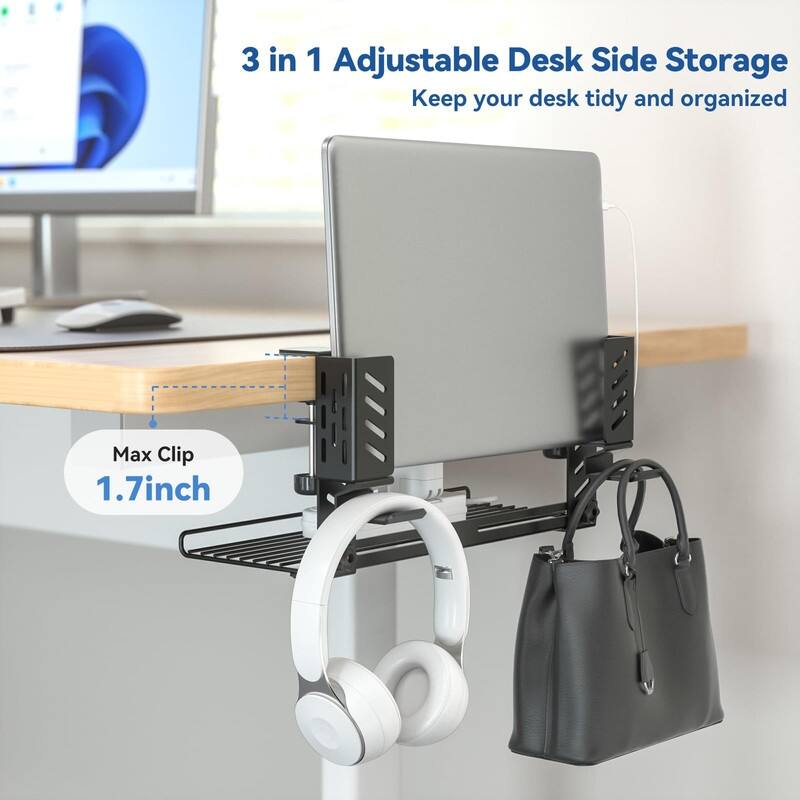 3-in-1 Laptop Stand Holder Storage - 16.26 x 6.81 x 2.52 inches
