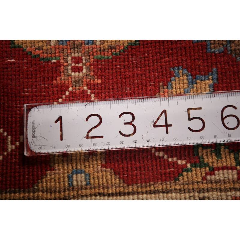 Floral Kazak Foyer Rug Handmade Red Oriental Wool Carpet - 2'0" x 3'0"