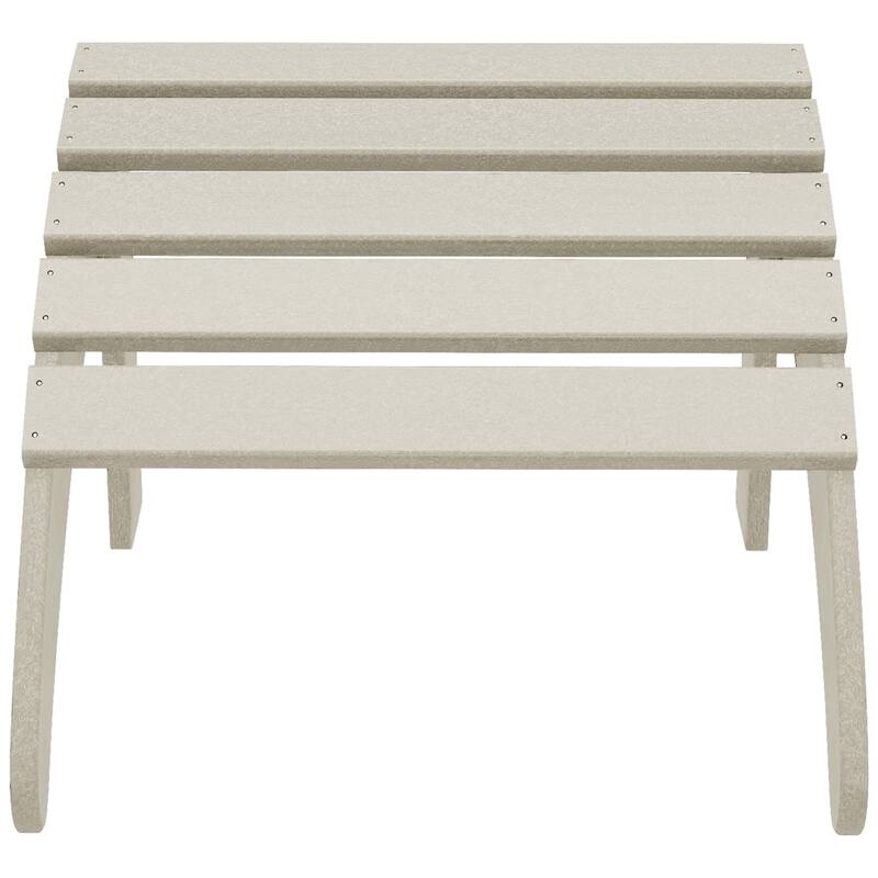 Aderson Outdoor Poly Adirondack Chair With Ottoman And Side Table 12-Piece Set