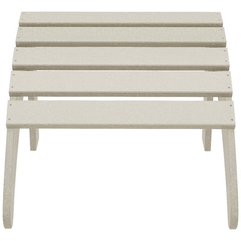 Aderson Outdoor Poly Adirondack Chair with Ottoman