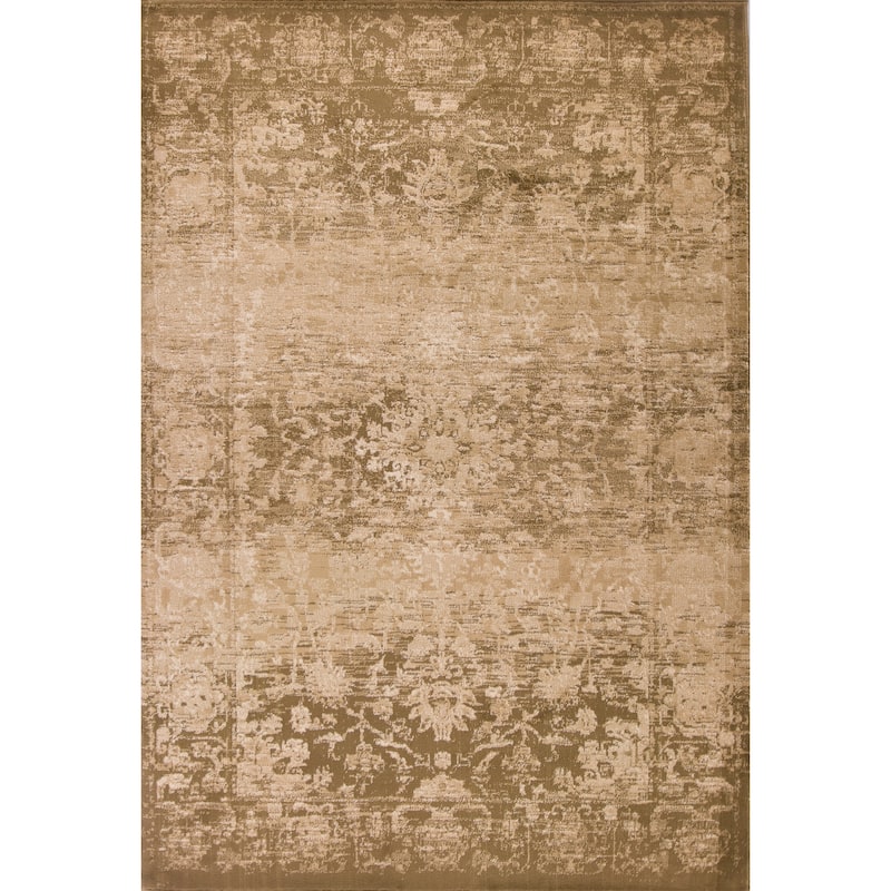 Domani Sands Distressed Medallion Rug - 3'3" x 4'11" - Beige