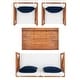preview thumbnail 55 of 61, SAFAVIEH Outdoor Montez 4-Piece Conversation Patio Set with Accent Pillows