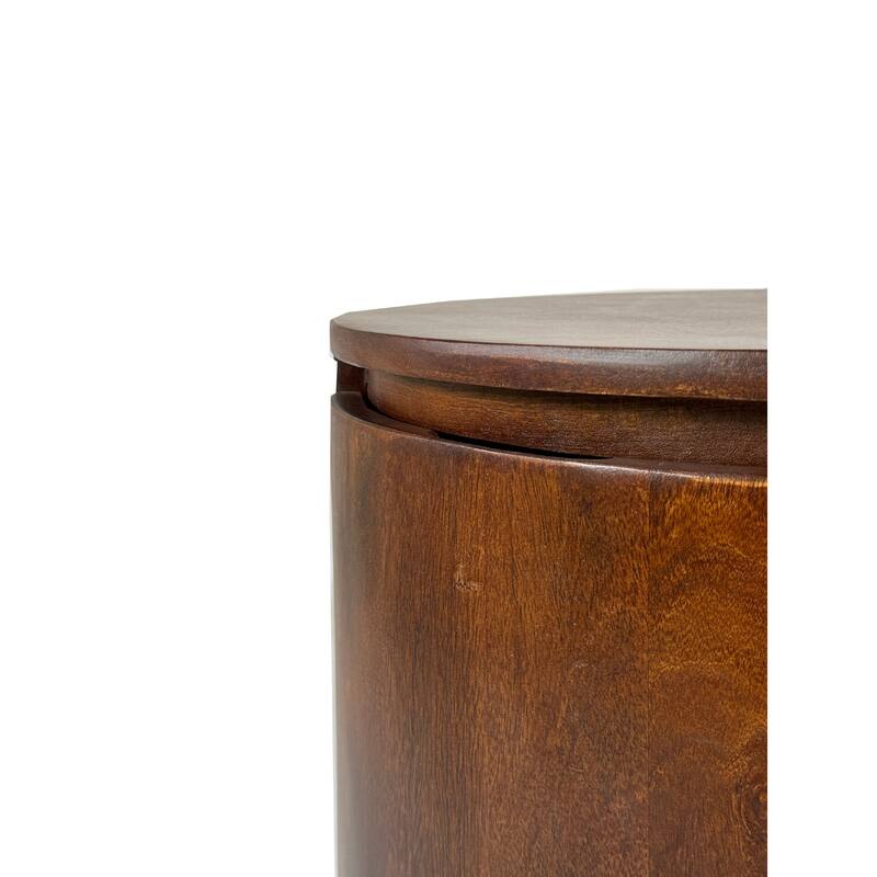 Carolina Living Kingston 2-Drawer 18" Round Nightstand