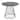 Silver Orchid Canary Pugo Round Dining Table with Pedestal Base