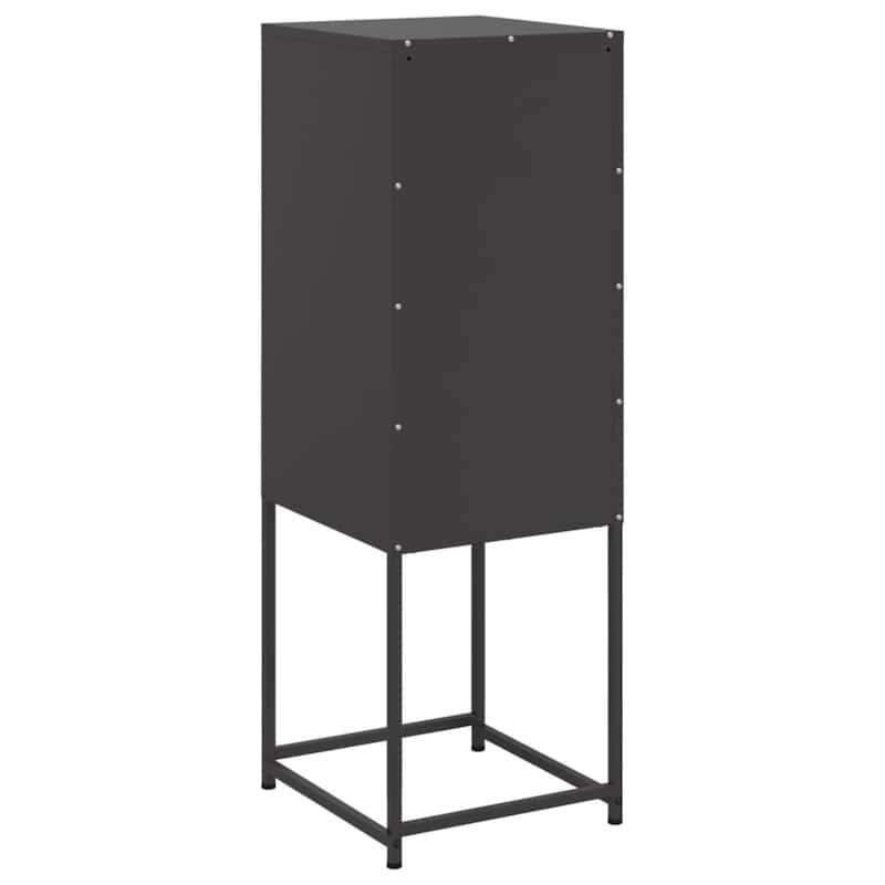 vidaXL Highboard Storage Side Cabinet Cupboard Living Room Furniture Steel - 14.2 x 14.2 x 42.1