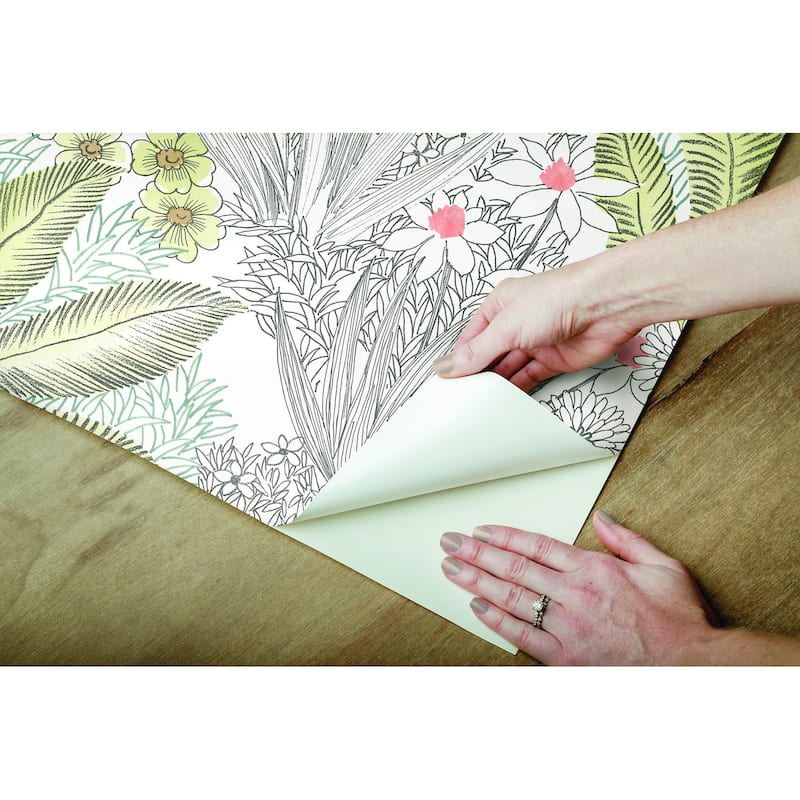 Hollywood 20' L x 27" W Desert Peel and Stick Wallpaper