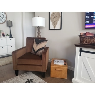 Ally Polyester Mid-Century Arm Chair - Overstock - 31432122