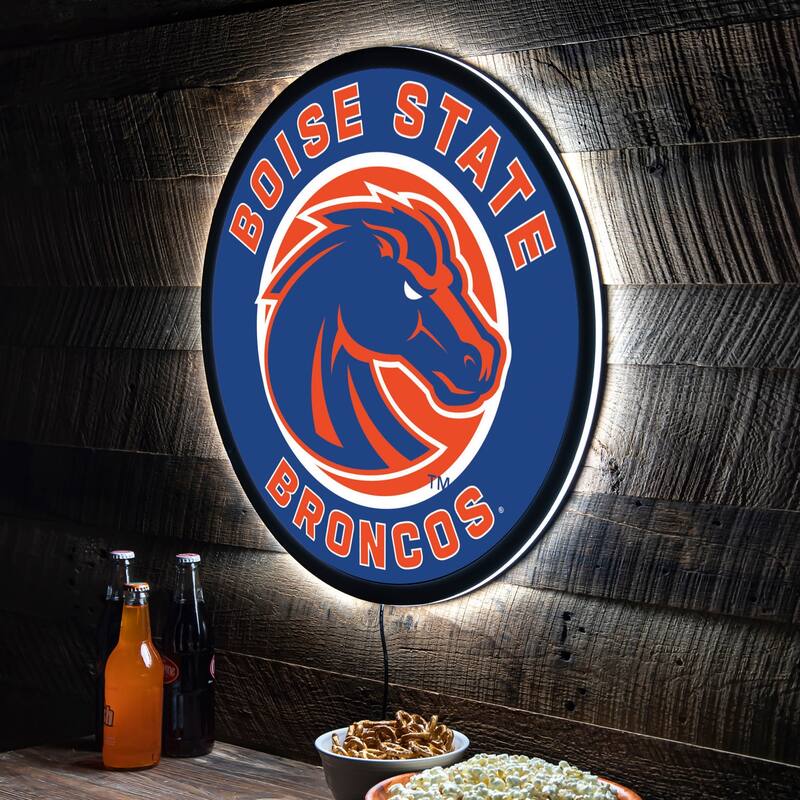 Boise State University LED Lighted Sign - Clear