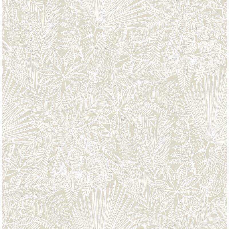 A-Street Prints Vita Off-White Botanical Wallpaper