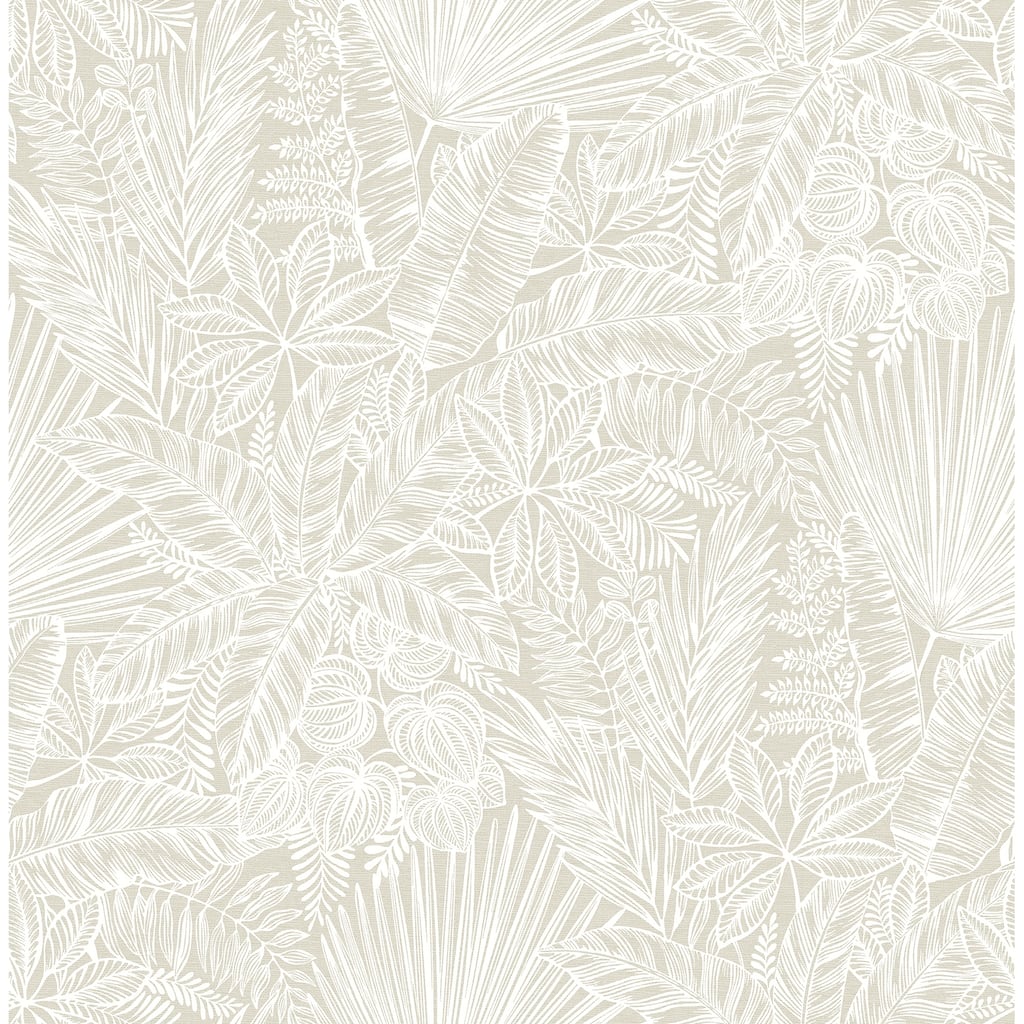 A-Street Prints Vita Off-White Botanical Wallpaper