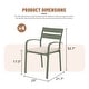 preview thumbnail 3 of 8, Outdoor Stackable Aluminum Dining Chair with Cushion (Set of 4)