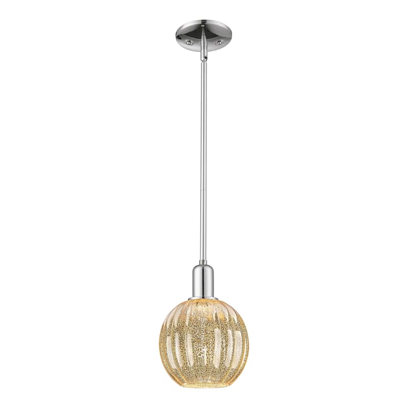 Innovations Lighting Downtown Urban - Preston - 1 Light 7" Globe Shade Stem Hung Mini Pendant