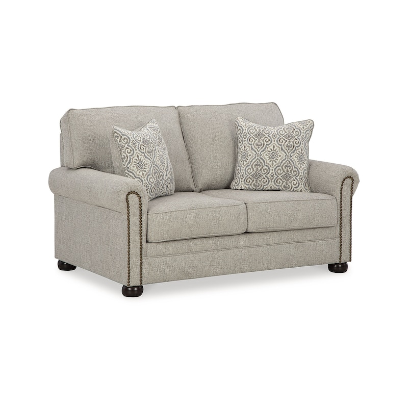 Signature Design by Ashley Gaelon Dune Loveseat - 64"W x 41"D x 39"H