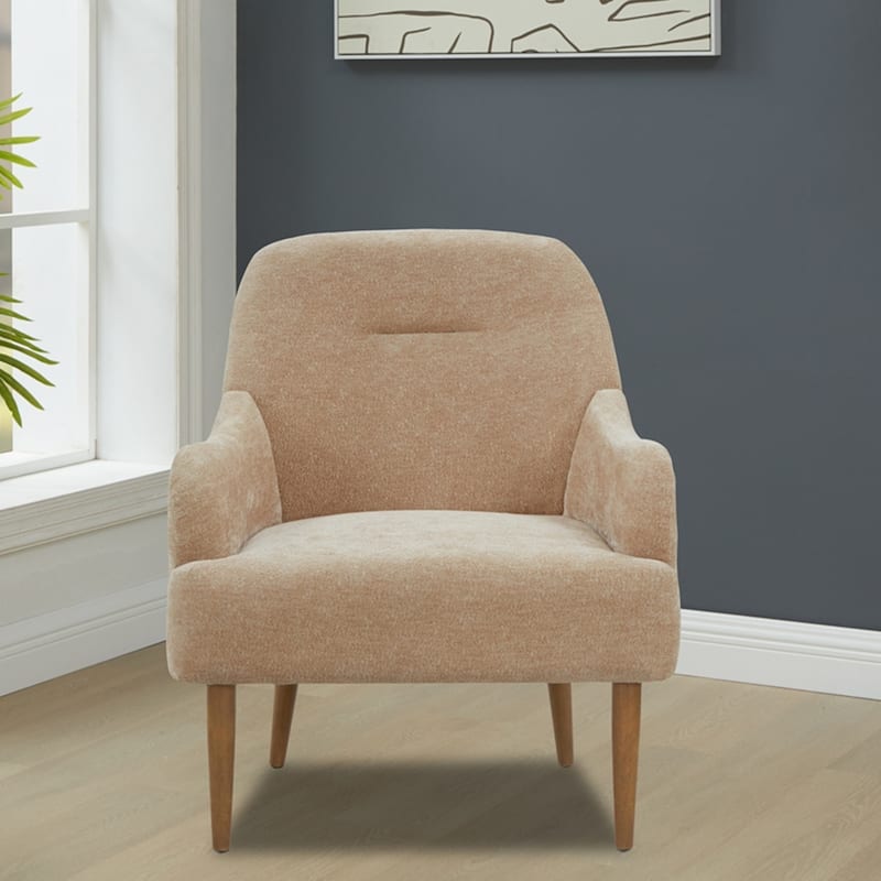 Accent Chair with Wood Legs
