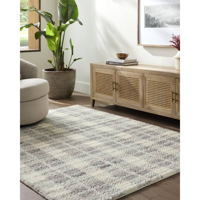Livabliss Primo Modern & Contemporary Area Rug - Light Gray - 2' x 2'11"
