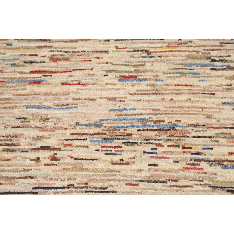 Contemporary Gabbeh Kashkoli Area Rug Wool Hand-knotted Foyer Carpet - 2'7" x 3'10"