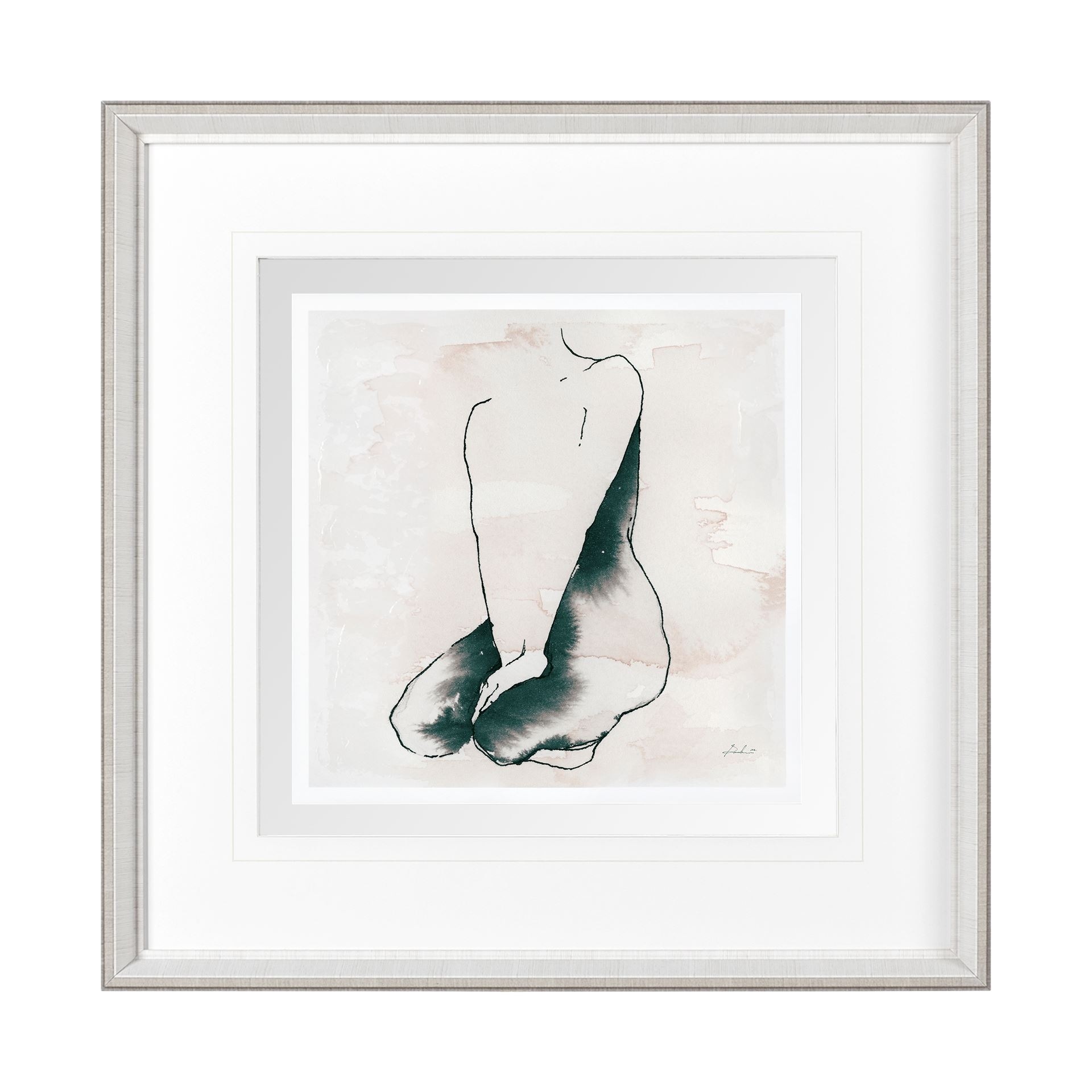 Andromedae Light VI by Melody D a Hand Embellished Textured Framed Art Print Matted under Glass