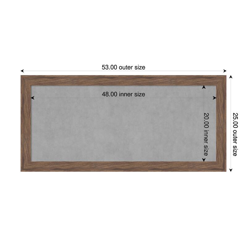 Amanti Art Pia Medium Brown Framed - 53 x 25 in