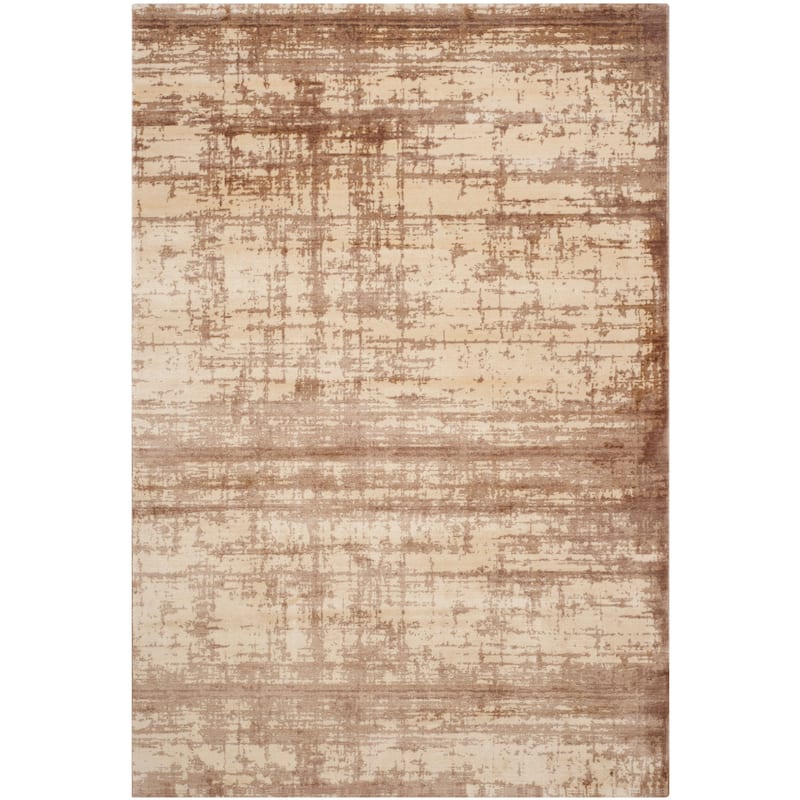 SAFAVIEH Couture Hand-knotted Tibetan Mekkin Modern Hand-spun Wool Rug