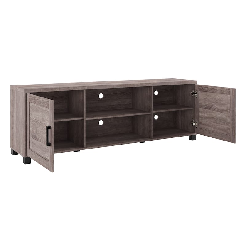Virlomi TV Stand with Doors, TVs up to 85"
