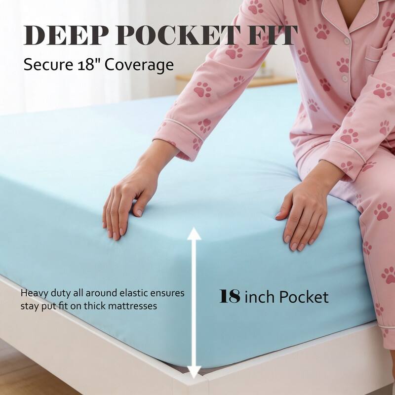 Superior Egyptian Cotton 650 TC Embroidered Deep Pocket Sheet Set