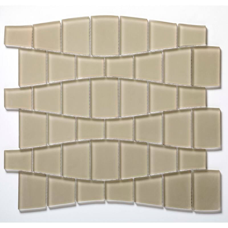Cruz Bay Studio BG15 Ripple - 11" x 12" Block Random Wall Tile -