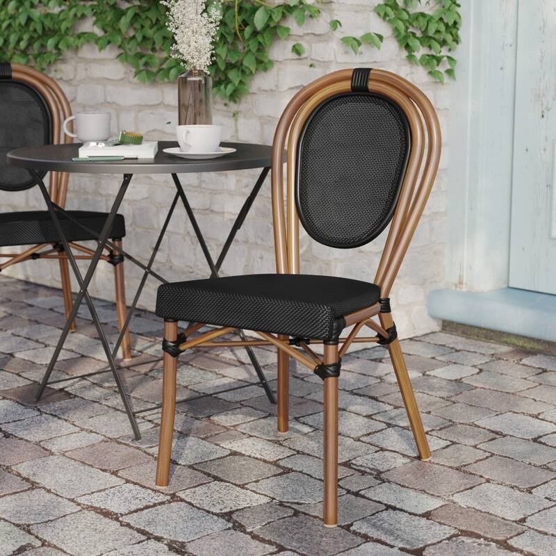All-Weather Commercial Paris Chair with Metal Frame