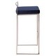 preview thumbnail 42 of 51, Silver Orchid Forrest Stackable Stainless Steel Bar Stool (Set of 2) - N/A