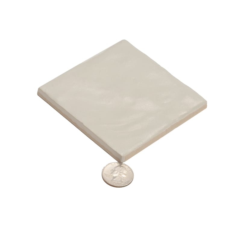 Apollo tile 4" x 4" Duchess Glossy Matte Light Tea Green Ceramic Tile (5.38 sq ft/case) - 50 Pack
