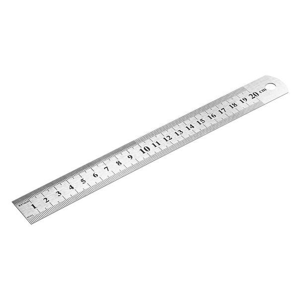 Shop Steel Ruler 8 Inch Ruler Metal Ruler Inches And Centimeters Measuring Ruler Overstock 27582371