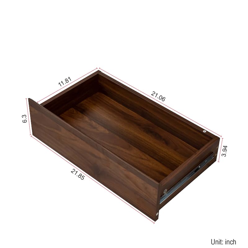 GDF Studio - Luttrell Modern 74.80" Tall Freestanding Kitchen Hutch Cabinet with Drawers and Microwave Shelf