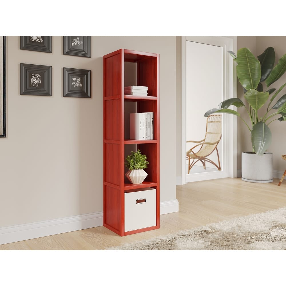 John Louis Home Solid Wood 4 Tall Cube Organizer
