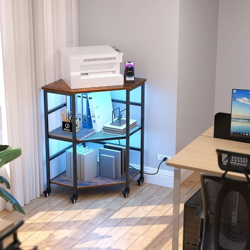 Corner Printer Stand Table