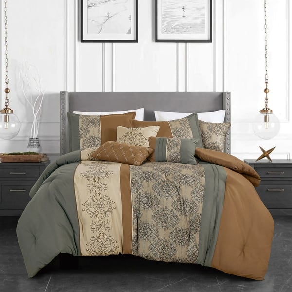 slide 2 of 5, Dwan Luxury 7 Piece Comforter set