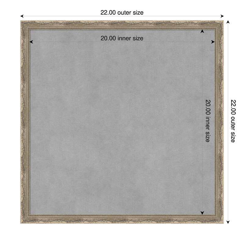 Amanti Art Mila Dark Gold Framed - 22 x 22 in - Mila Dark Silver