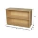 Wood Design 2 Shelf Open Kids Bookshelf Cabinet, Toddler Classroom Toy ...