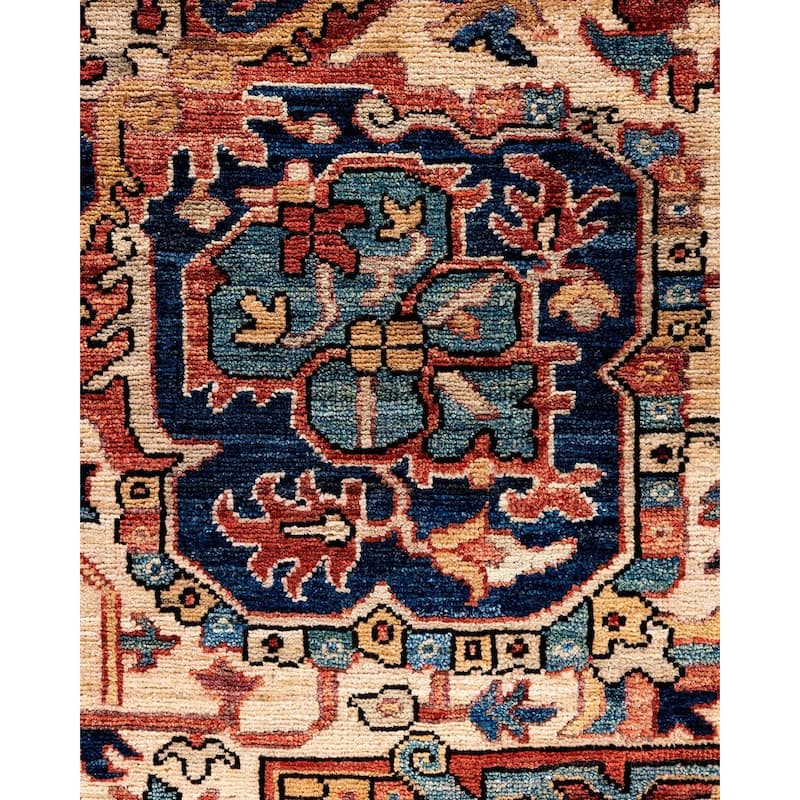 Serapi One-of-a-Kind Hand-Knotted Area Rug - Red, 9' 1" x 11' 8" - 9' 1" x 11' 8"