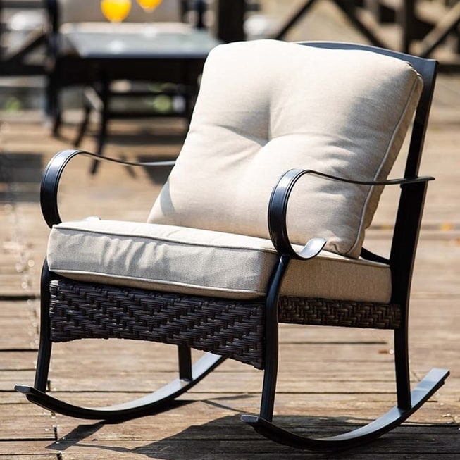 Iron rocking hotsell chairs