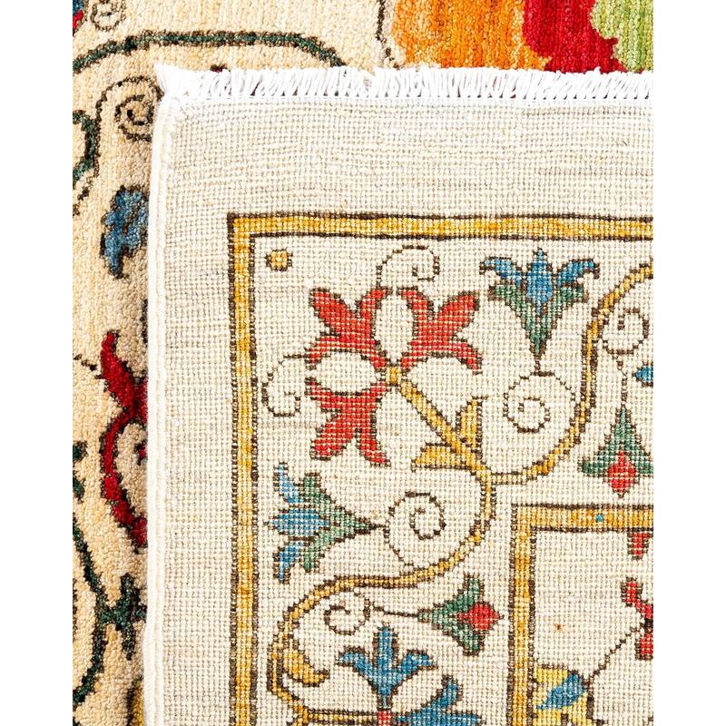 Contemporary Overdyed Wool Hand Knotted Area Rug - 6' 1" x 8' 10"