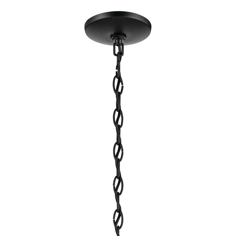 Kichler Lighting Jolie 5-Light Chandelier with Satin Etched Glass in Black