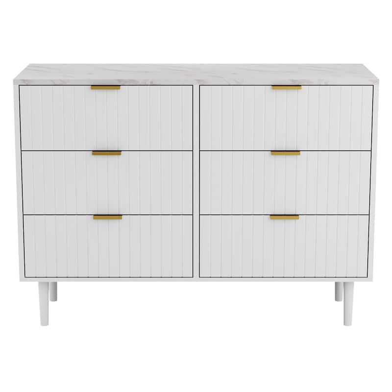 6 Drawers Chest of Dresser Storage Tower Cabinet Organizer