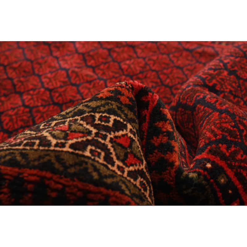 Teimani Burgundy Rug 3'1" x 5'0" - 3'1 x 5'0