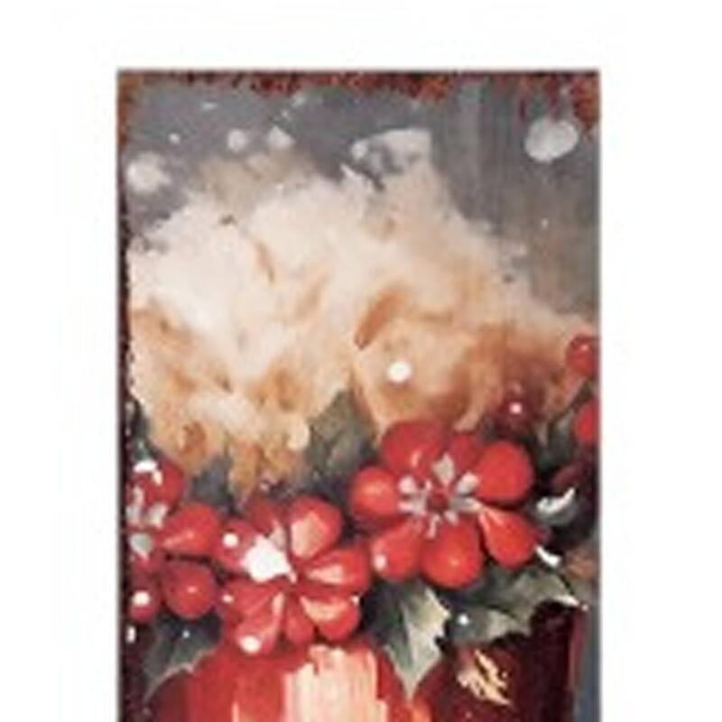 HomeRoots 72" Black And Red Solid Wood Christmas Female Nutcracker Porch Sign