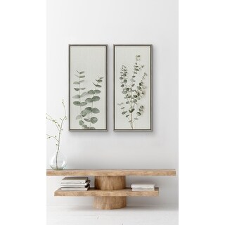 Kate and Laurel Sylvie Eucalyptus1 Canvas by The Creative Bunch Studio